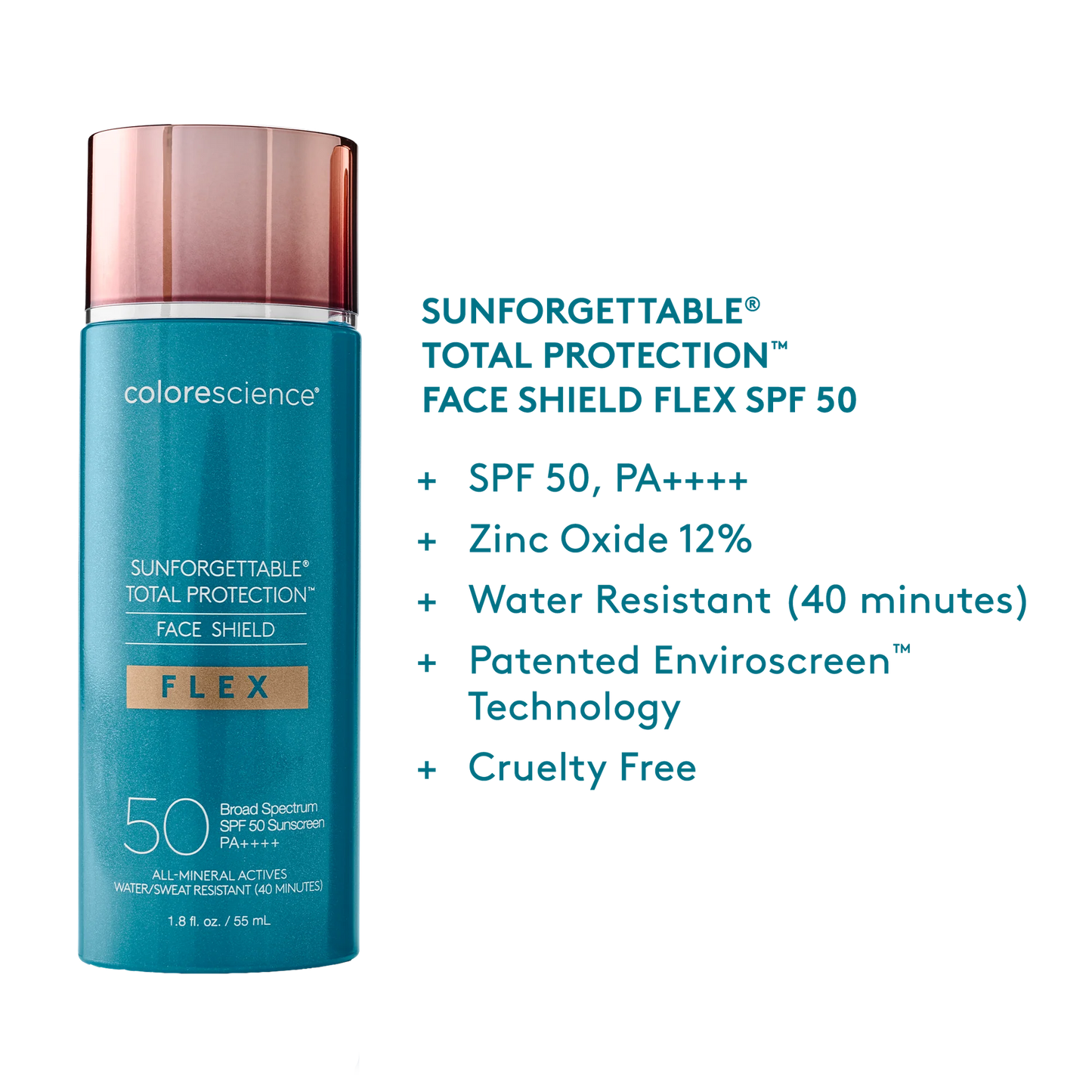 COLORES SCIENCE | SUNFORGETTABLE TOTAL PROTECTION FACE SHIELD FLEX SPF 50