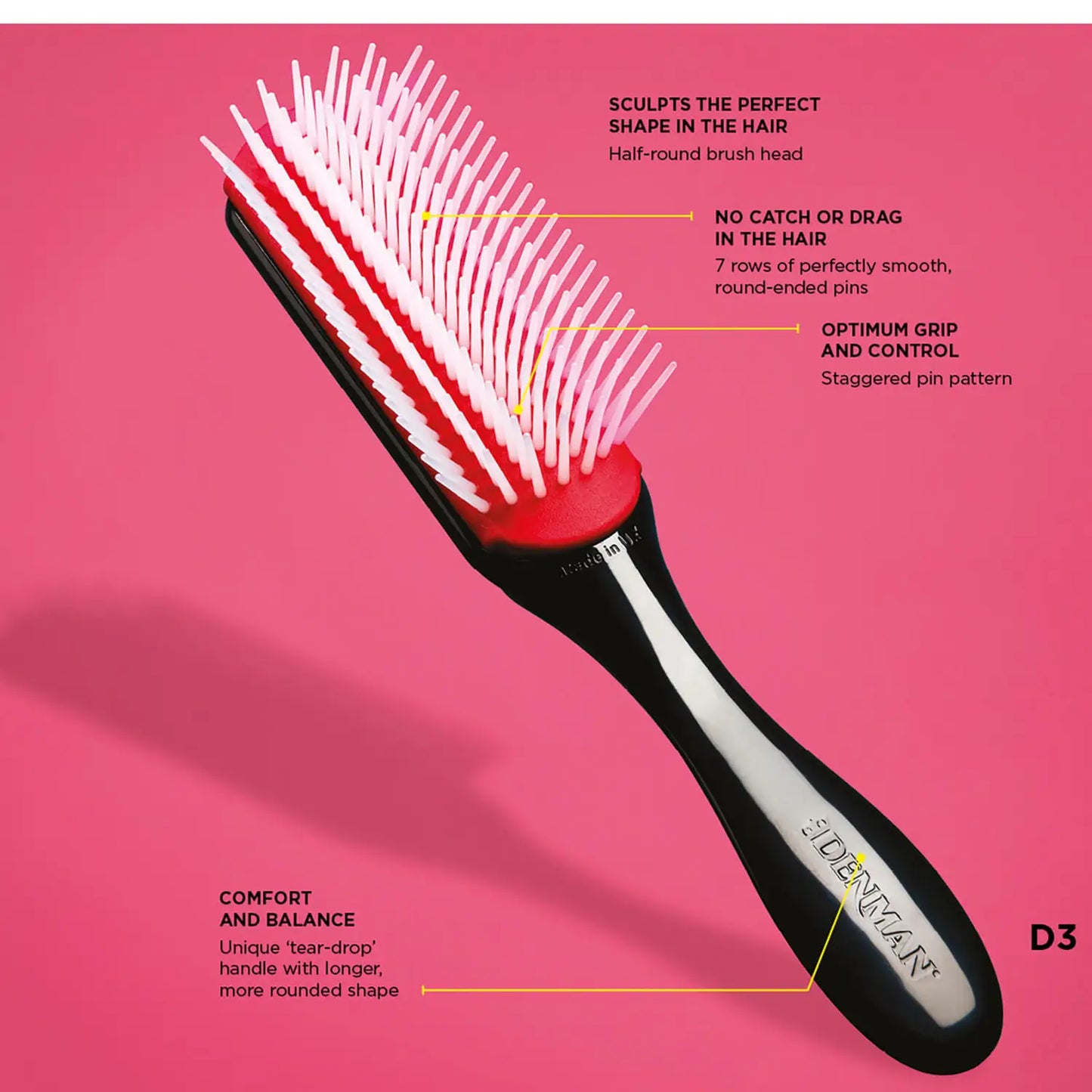 DENMAN | D3 MEDIUM CLASSIC STYLING BRUSH