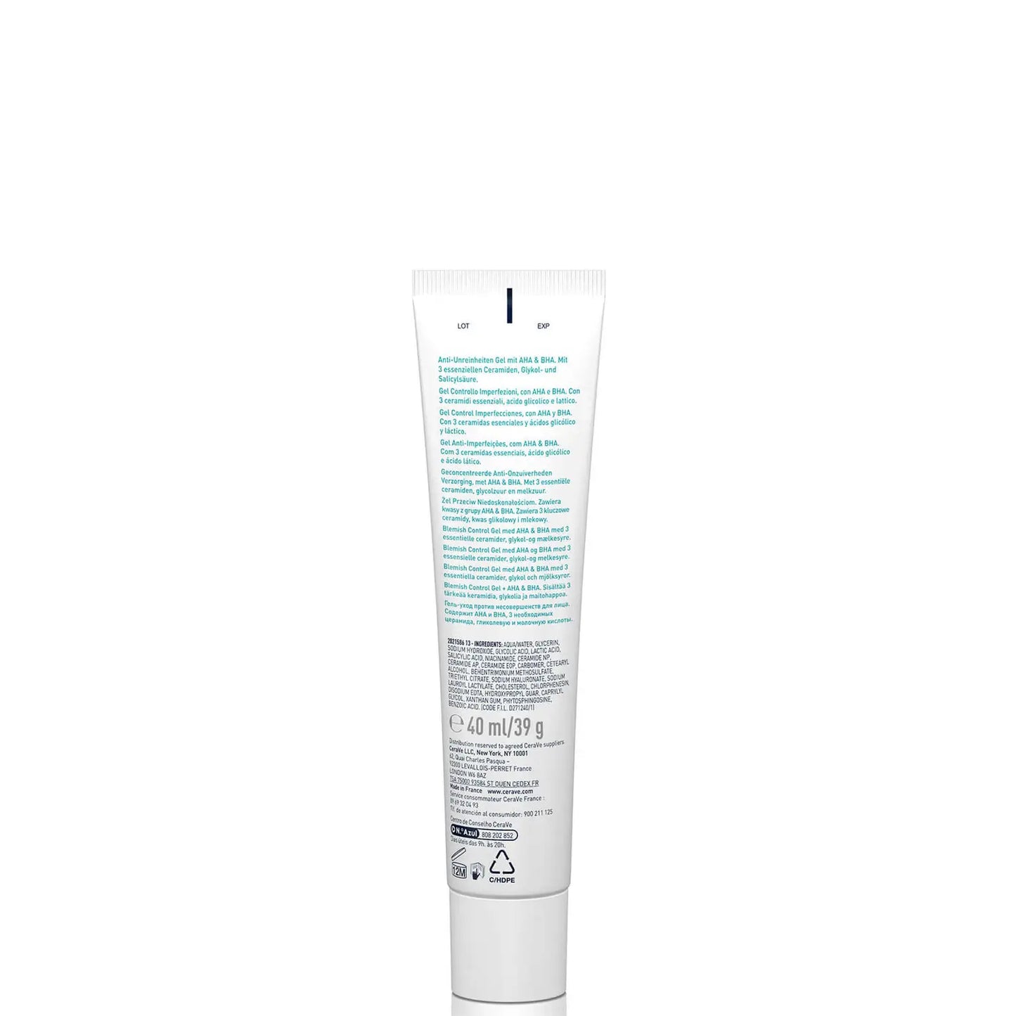 CERAVE | BLEMISH CONTROL GEL MOISTURISER WITH 2% SALICYLIC ACID & NIACINAMIDE FOR BLEMISH-PRONE SKIN