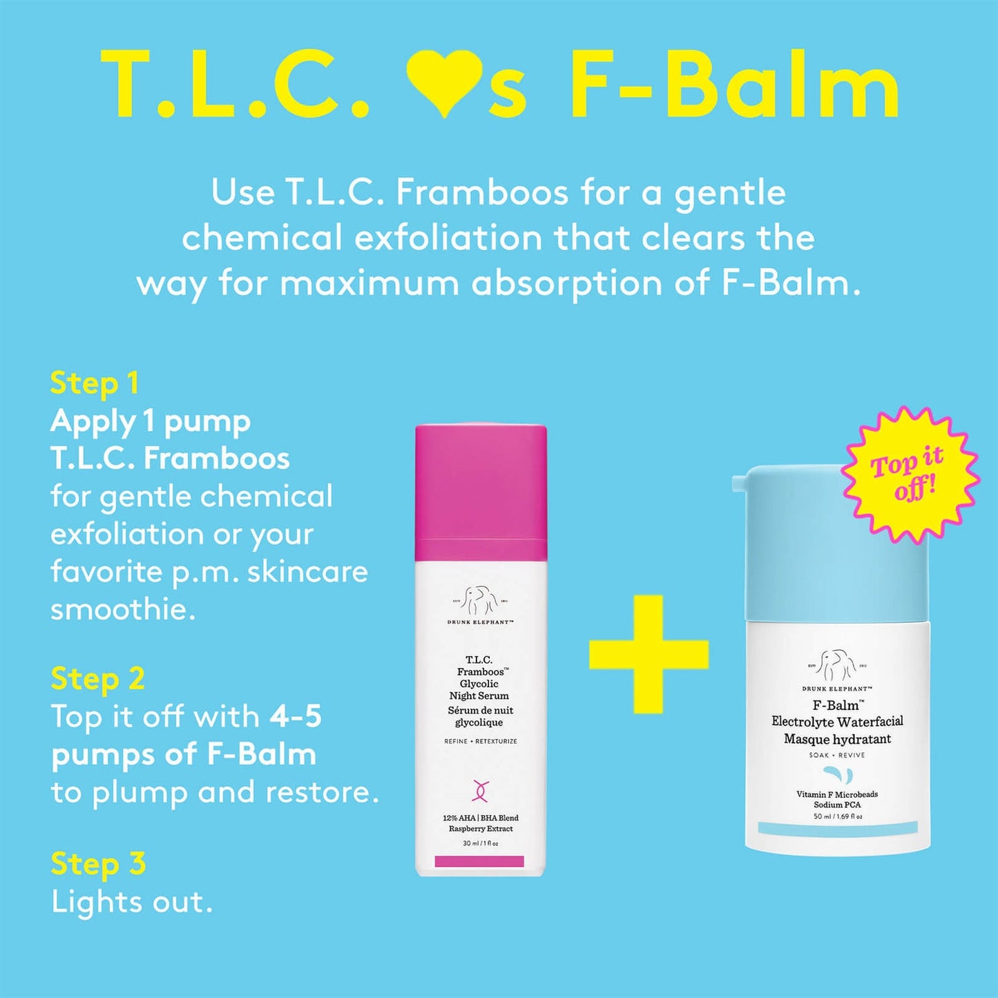 DRUNK ELEPHANT | T.L.C. FRAMBOOS GLYCOLIC NIGHT SERUM