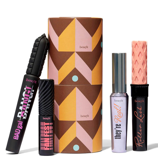 BENEFIT | NICE LIST LASHES BADGAL BANG, ROLLER LASH, THEY'RE REAL AND FAN FEST MASCARA GIFT SET