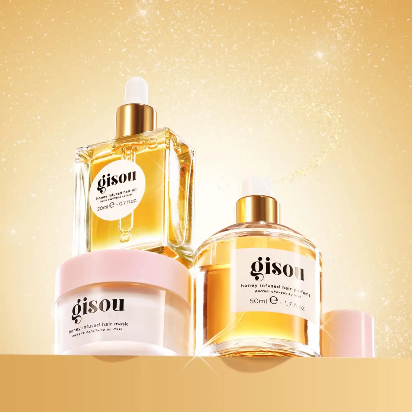 GISOU | HONEY GLOW HAIR TRIO