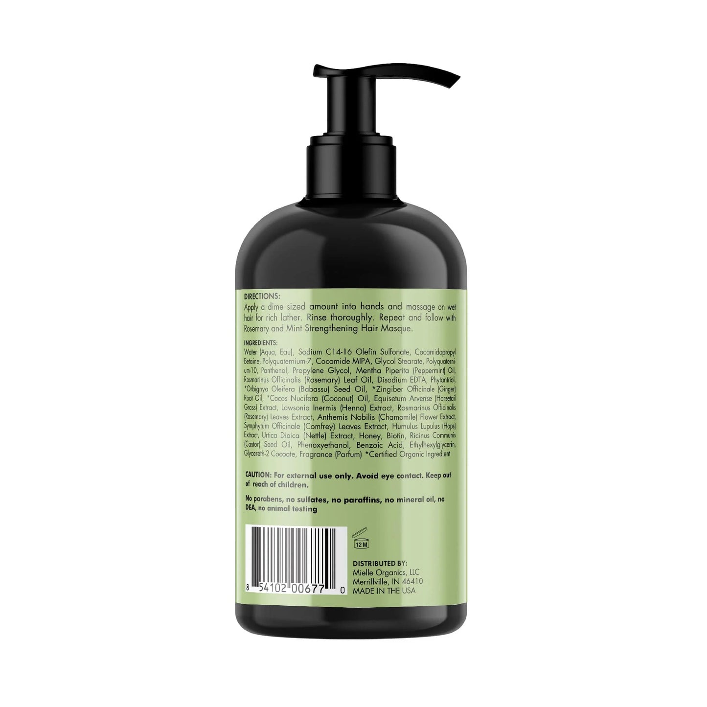 MIELLE | ROSEMARY MINT STRENTHENING SHAMPOO