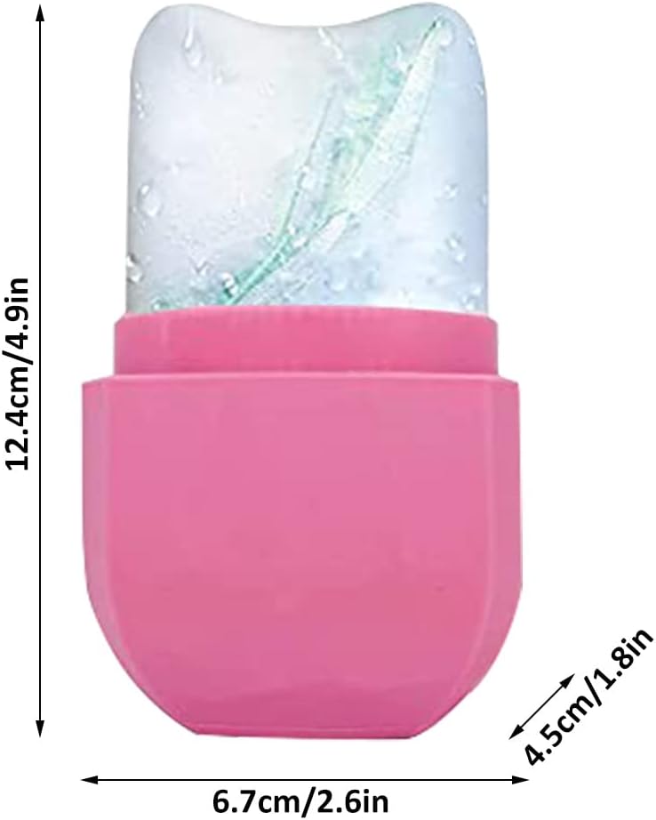 ICE ROLLER FOR FACE EYES,REUSABLE SILICONE FACIAL TREATMENT GUA SHA FACIAL MASSAGER BEAUTY ICE MOLD REMOVE FINE LINES,SHRINK PORES,REDUCE ACNE AND LUBRICATE TIGHTEN SKIN