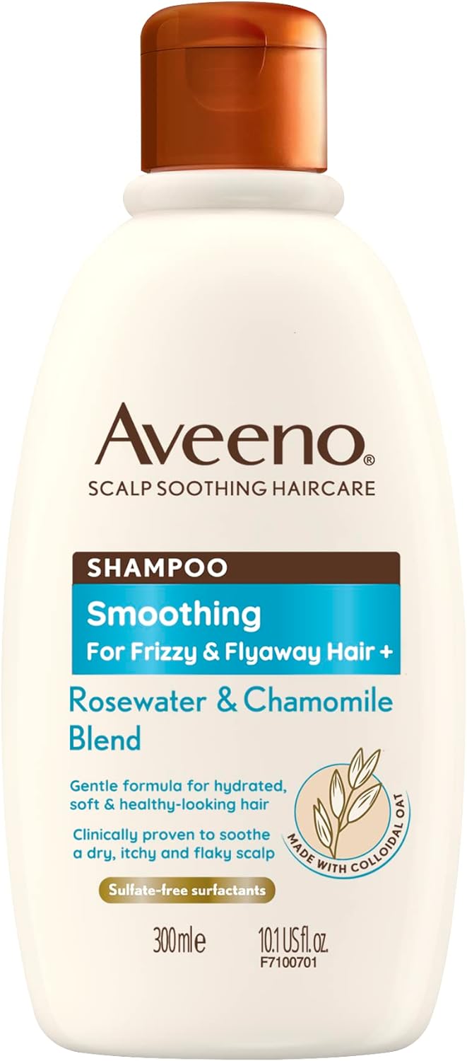 AVEENO | SMOOTHING ROSEWATER AND CHAMOMILE SCALP SOOTHING SHAMPOO FOR FRIZZY HAIR