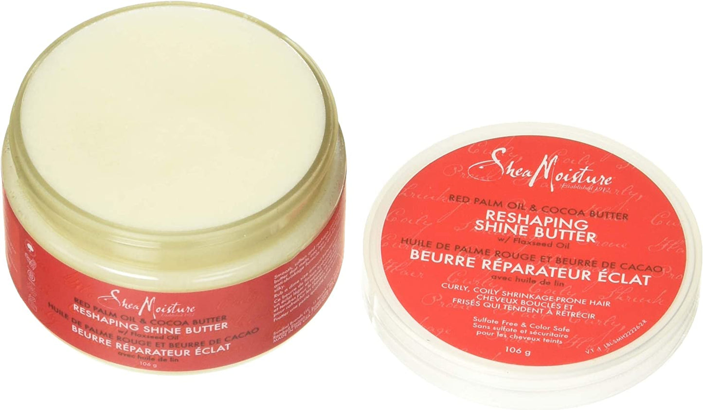 SHEA MOISTURE| RED PALM OIL AND COCOA BUTTER RESHAPING SHINE BUTTER