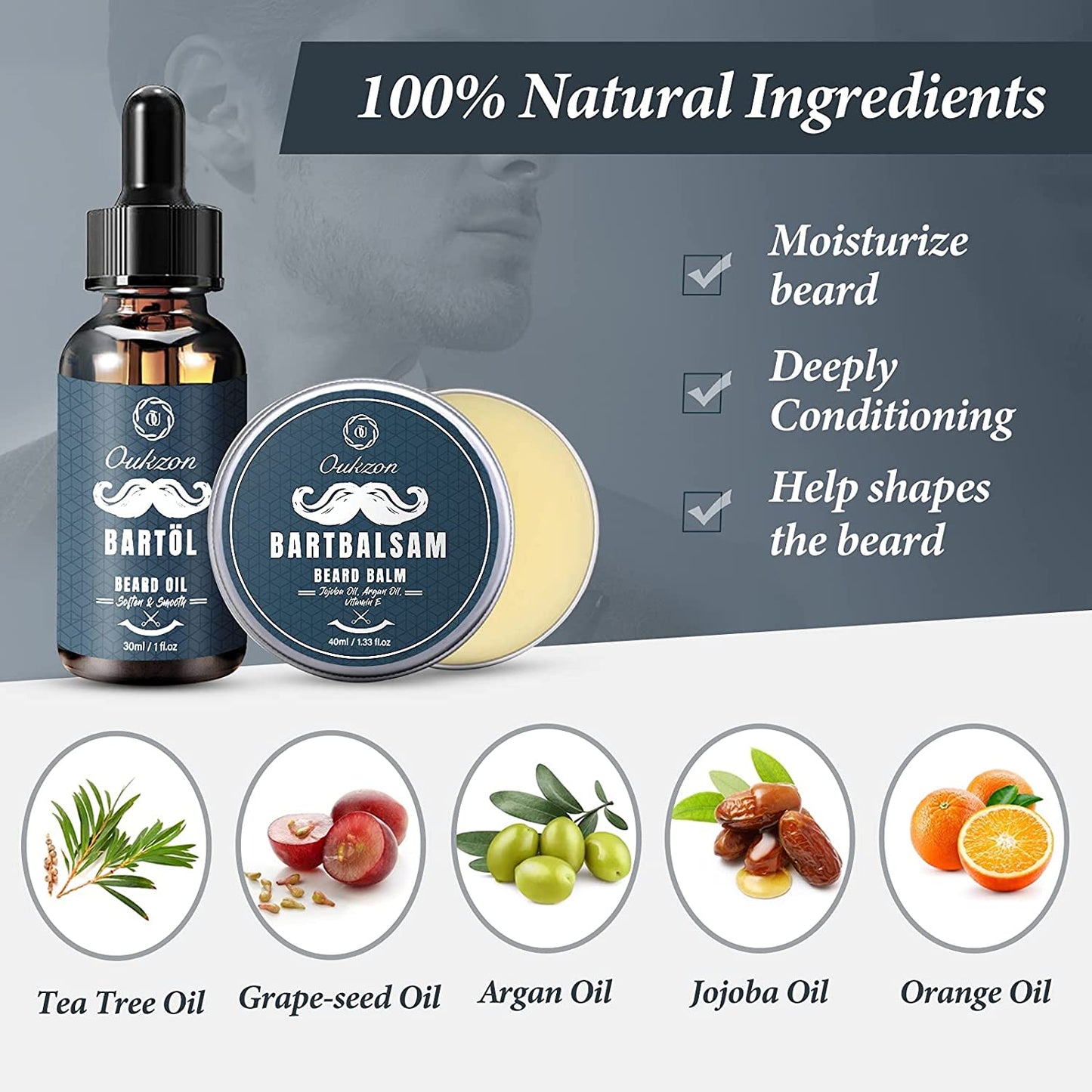 OUKZON | BEARD CARE SET
