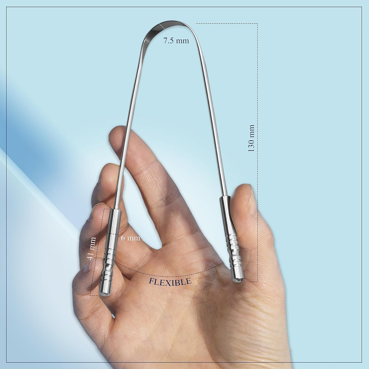 MASTERMEDI | TONGUE SCRAPER WITH TRAVEL CASE (2 PACK)