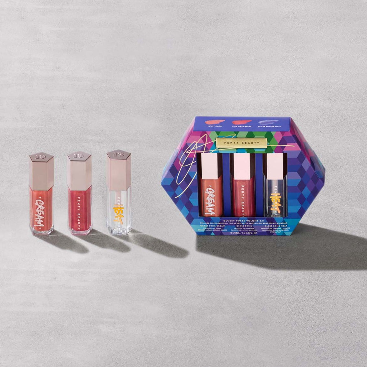 FENTY BEAUTY | GLOSSY POSSE VOLUME 6.0 FULL-SIZE GLOSS BOMB TRIO