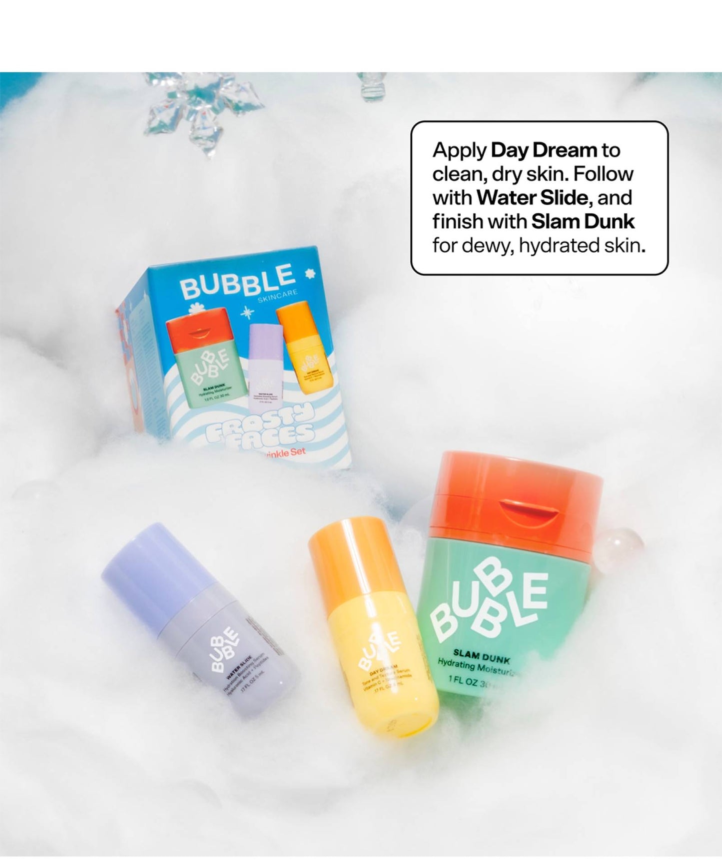 BUBBLE SKINCARE | FROSTY FACES TONE & TWINKLE SET