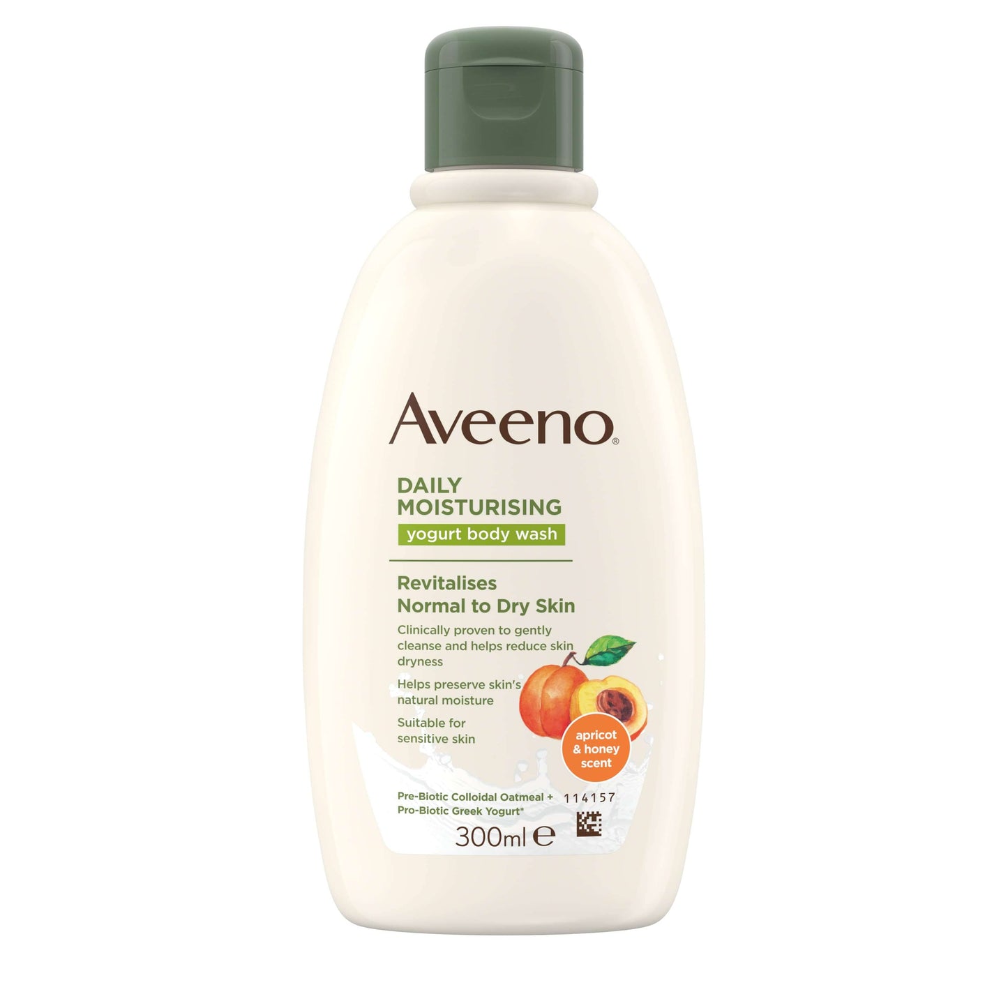 AVEENO | DAILY MOISTURISING YOGURT BODY WASH APRICOT & HONEY