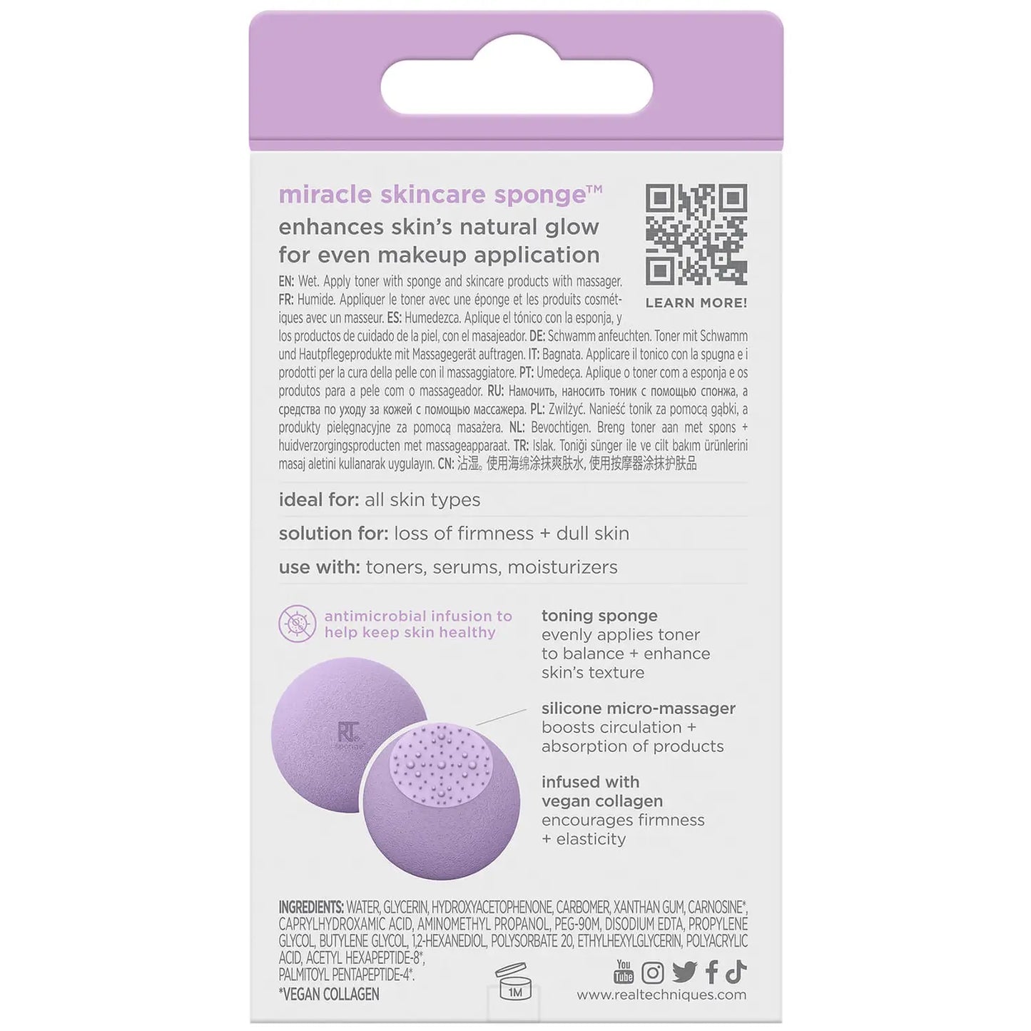 REAL TECHNIQUES | SPONGE+ MIRACLE SKINCARE SPONGE
