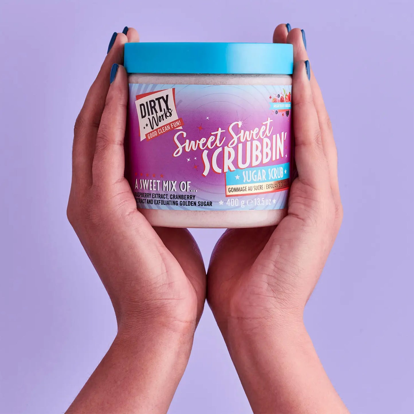DIRTY WORKS | SWEET SWEET SCRUBBIN’ SUGAR SCRUB, COCONUT AND BERRY BODY EXFOLIATING BODY SCRUB