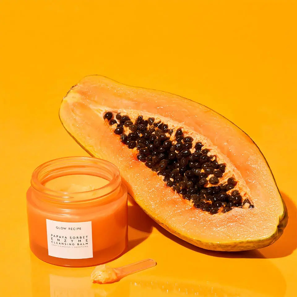 GLOW RECIPE | PAPAYA SORBET ENZYME CLEANSING BALM