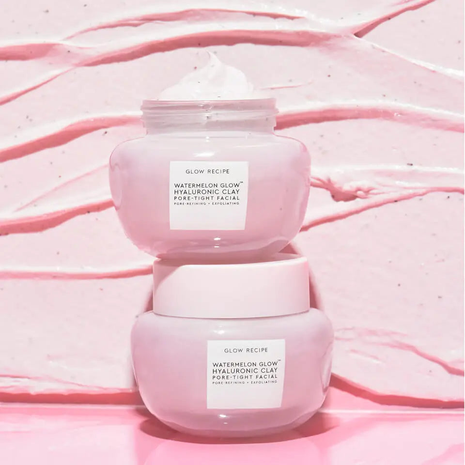 GLOW RECIPE | Watermelon Glow Hyaluronic Clay Pore-Tight Facial