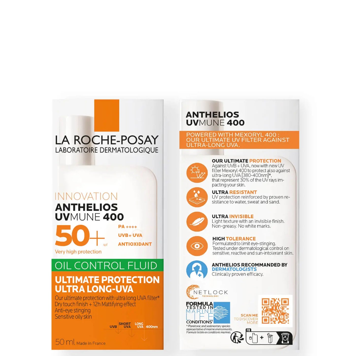 LA ROCHE-POSAY | ANTHELIOS OIL CONTROL FLUID SPF50+ FOR OILY BLEMISH-PRONE SKIN