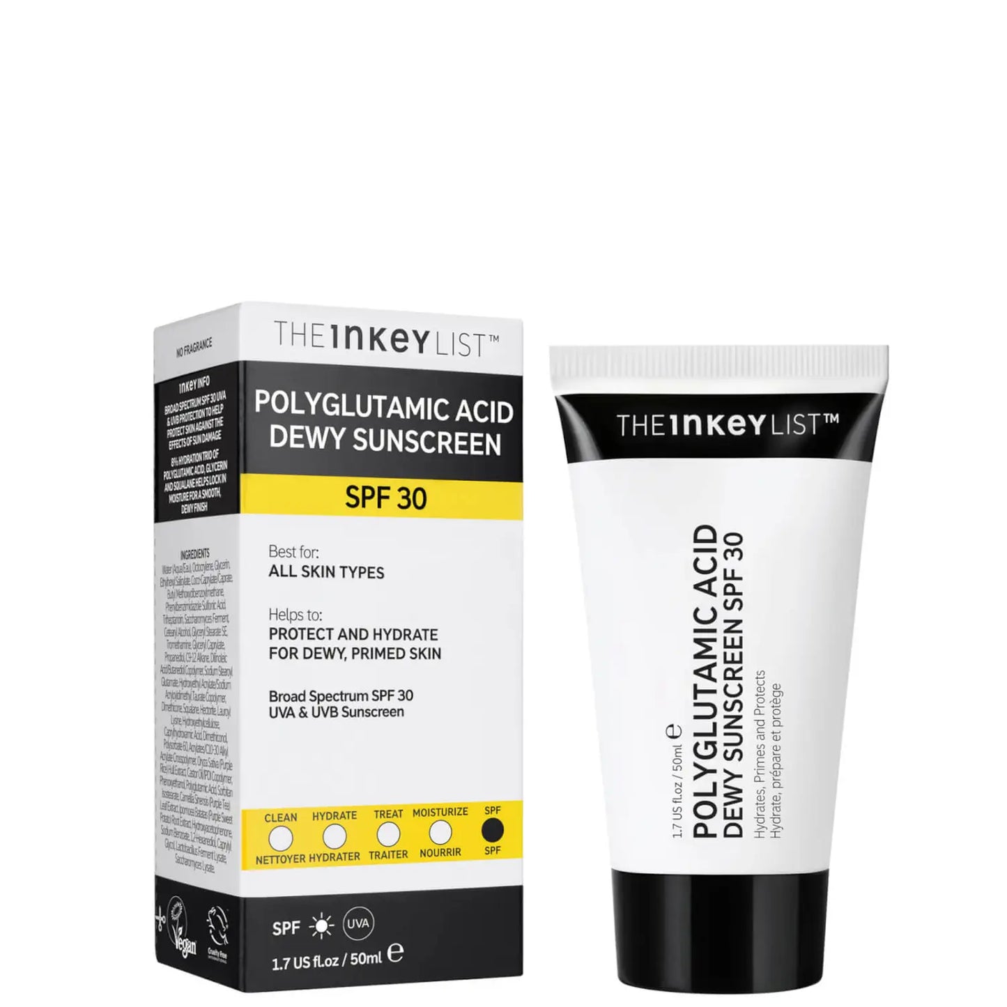 THE INKEY LIST | POLYGLUTAMIC ACID DEWY SUNSCREEN SPF30