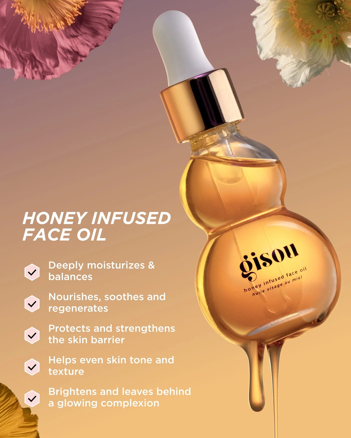GISOU | HONEY INFUSED FACE OIL