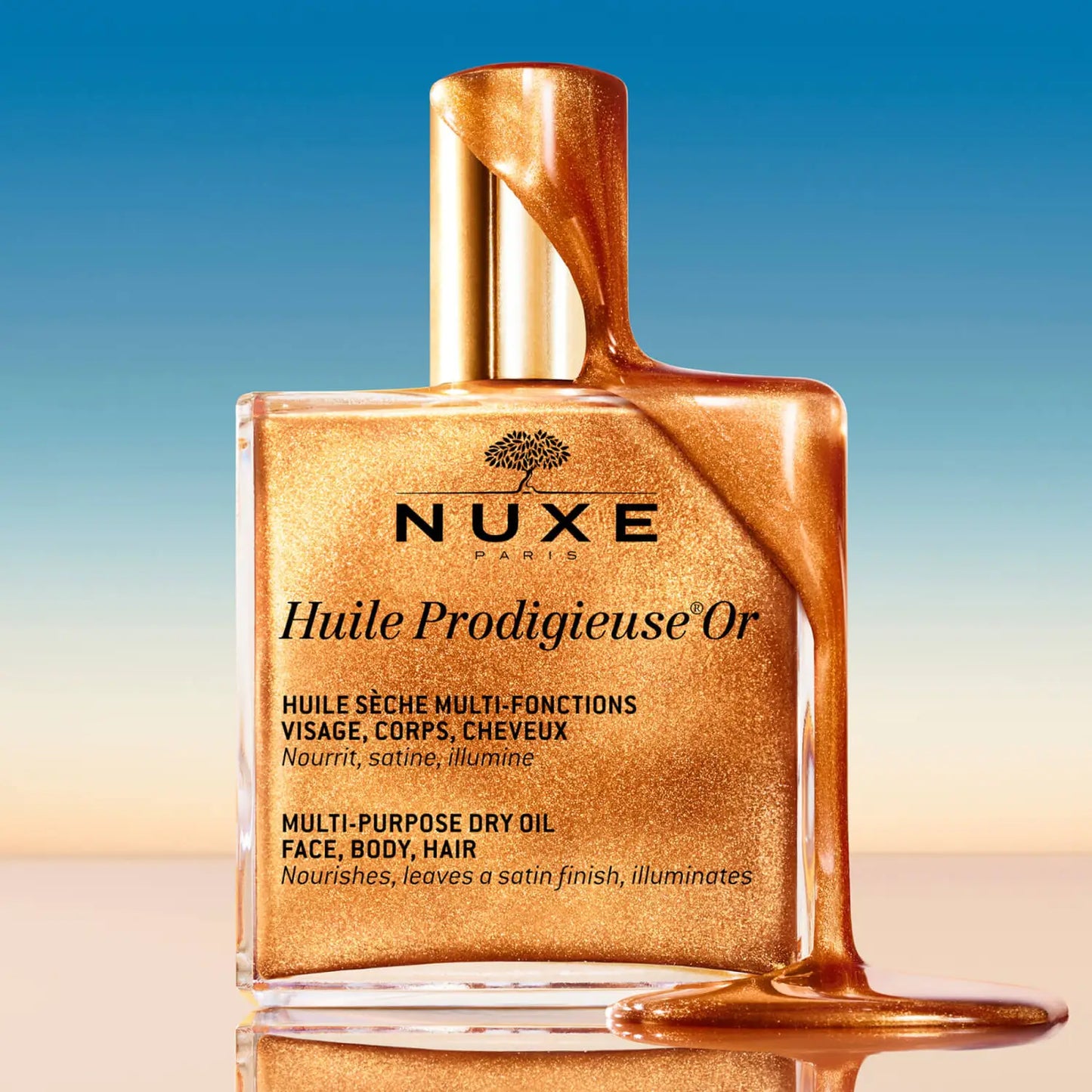 NUXE | HUILE PRODIGIUESE GOLDEN SHIMMER MULTI USAGE DRY OIL