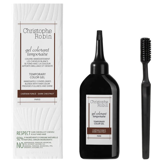 CHRISTOPHE ROBIN TEMPORARY COLOR GEL - DARK CHESTNUT