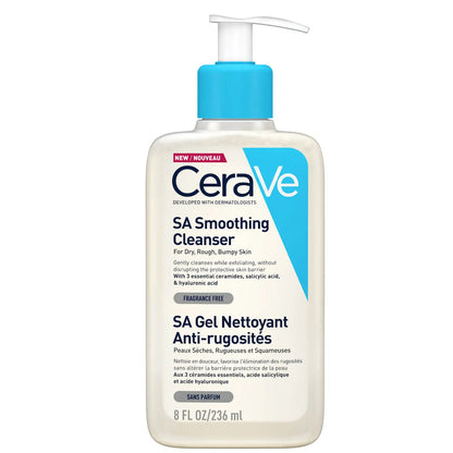 CERAVE | SA SMOOTHING CLEANSER WITH SALICYLIC ACID FOR DRY, ROUGH & BUMPY SKIN