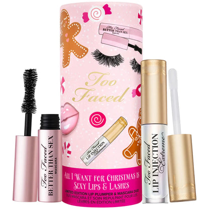 TOO FACED | LIMITED EDITION ALL I WANT FOR CHRISTMAS ARE SEXY LIPS AND LASHES SET