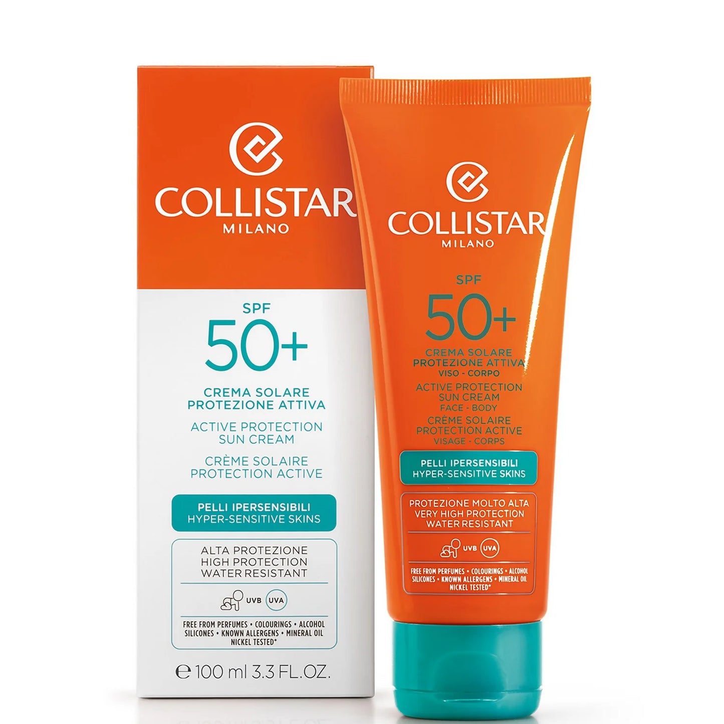 COLLISTAR | ACTIVE PROTECTION SUN CREAM FACE-BODY SPF 50+