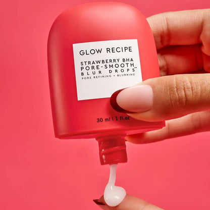 GLOW RECIPE | STRAWBERRY BHA PORE-SMOOTH BLUR DROPS