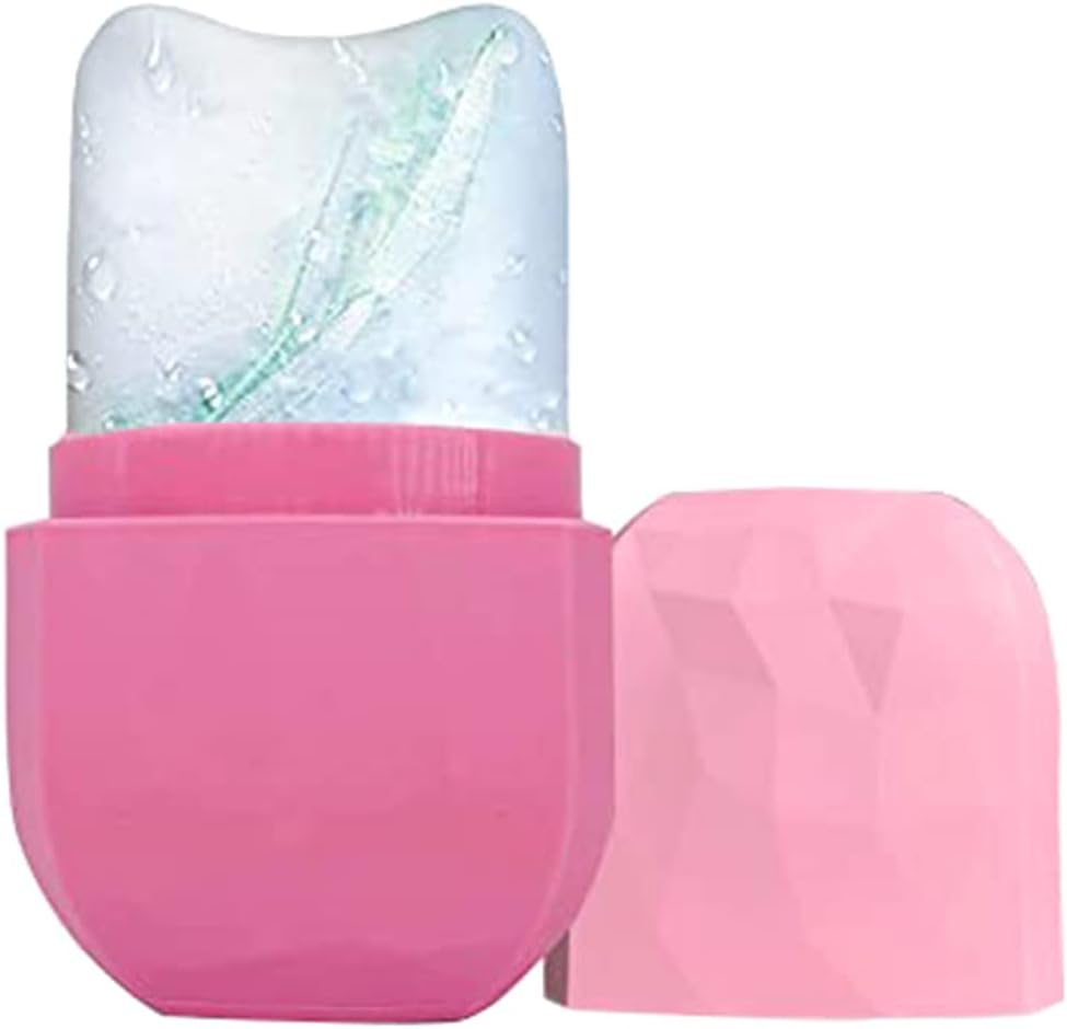 ICE ROLLER FOR FACE EYES,REUSABLE SILICONE FACIAL TREATMENT GUA SHA FACIAL MASSAGER BEAUTY ICE MOLD REMOVE FINE LINES,SHRINK PORES,REDUCE ACNE AND LUBRICATE TIGHTEN SKIN