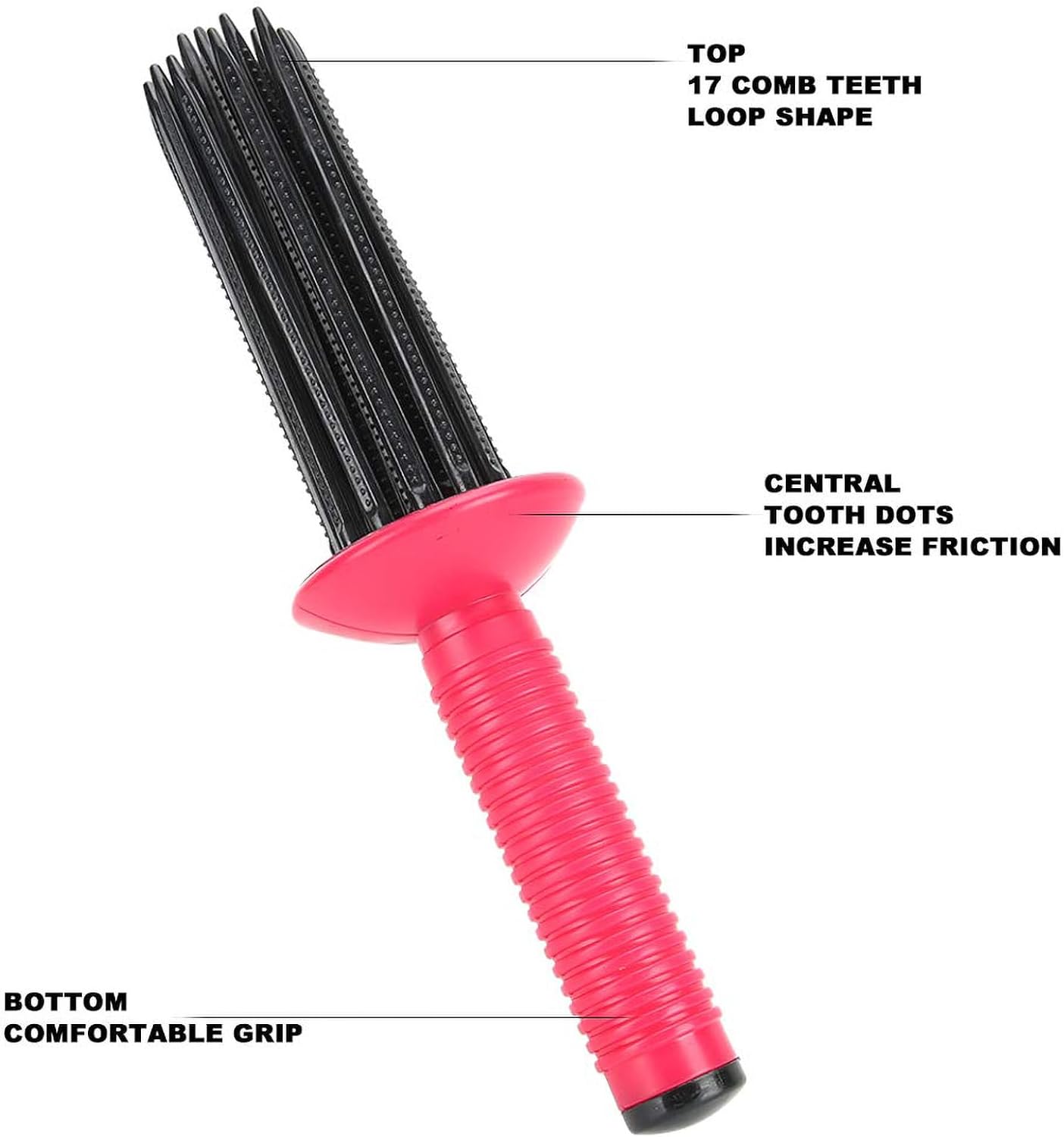 HAIRPHARMA | HAIR CURLING ROLL COMB DEFINING BRUSH