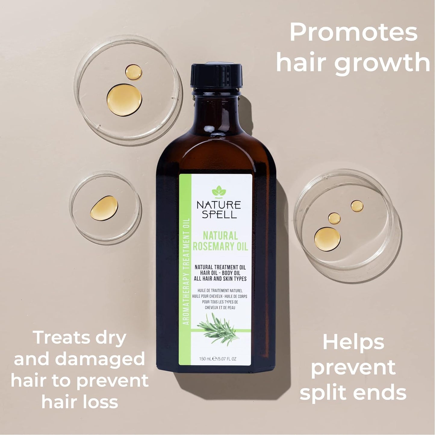 NATURE SPELL | ROSEMARY OIL FOR HAIR & SKIN + APPLICATOR