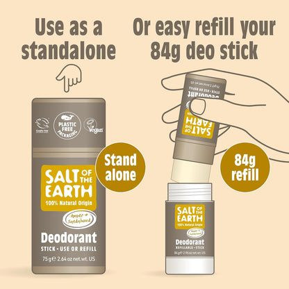 SALT OF THE EARTH | NATURAL DEODORANT REFILL STICK