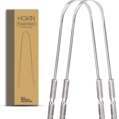 HOKIN | STAINLESS STEEL TONGUE CLEANSERS REDUCE