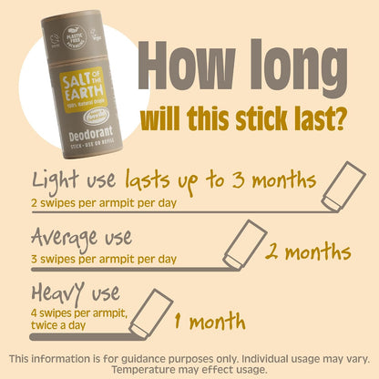 SALT OF THE EARTH | NATURAL DEODORANT REFILL STICK