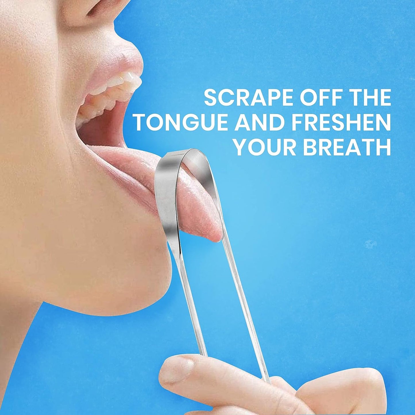 HOKIN | STAINLESS STEEL TONGUE CLEANSERS REDUCE