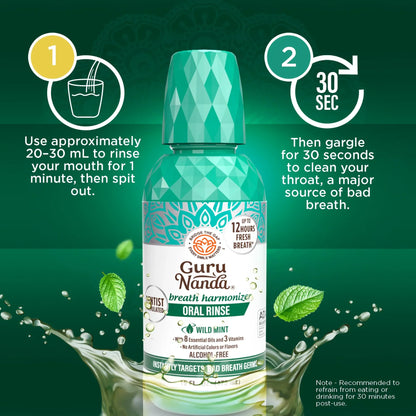 GURUNANDA | BREATH HARMONIZER ORAL RINSE WILD MINT