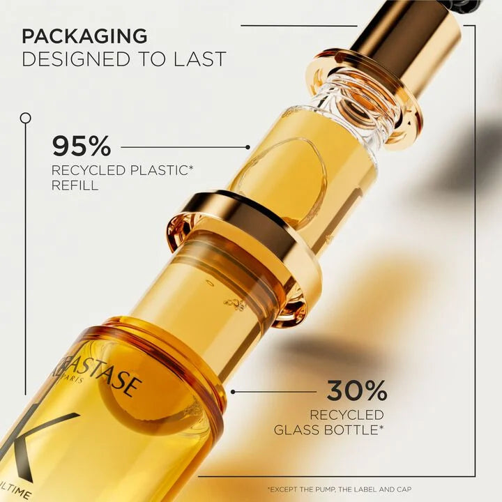 KERASTASE | ELIXIR ULTIME HAIR OIL L'HUILE ORIGINALE REFILLABLE, FOR ALL HAIR TYPES WITH ARGAN OIL & HEAT PROTECTION