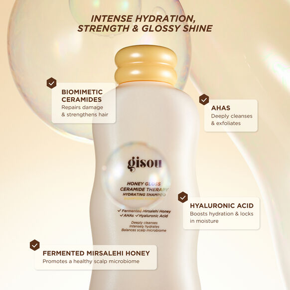 GISOU | HONEY GLOSS CERAMIDE THERAPY HYDRATING SHAMPOO
