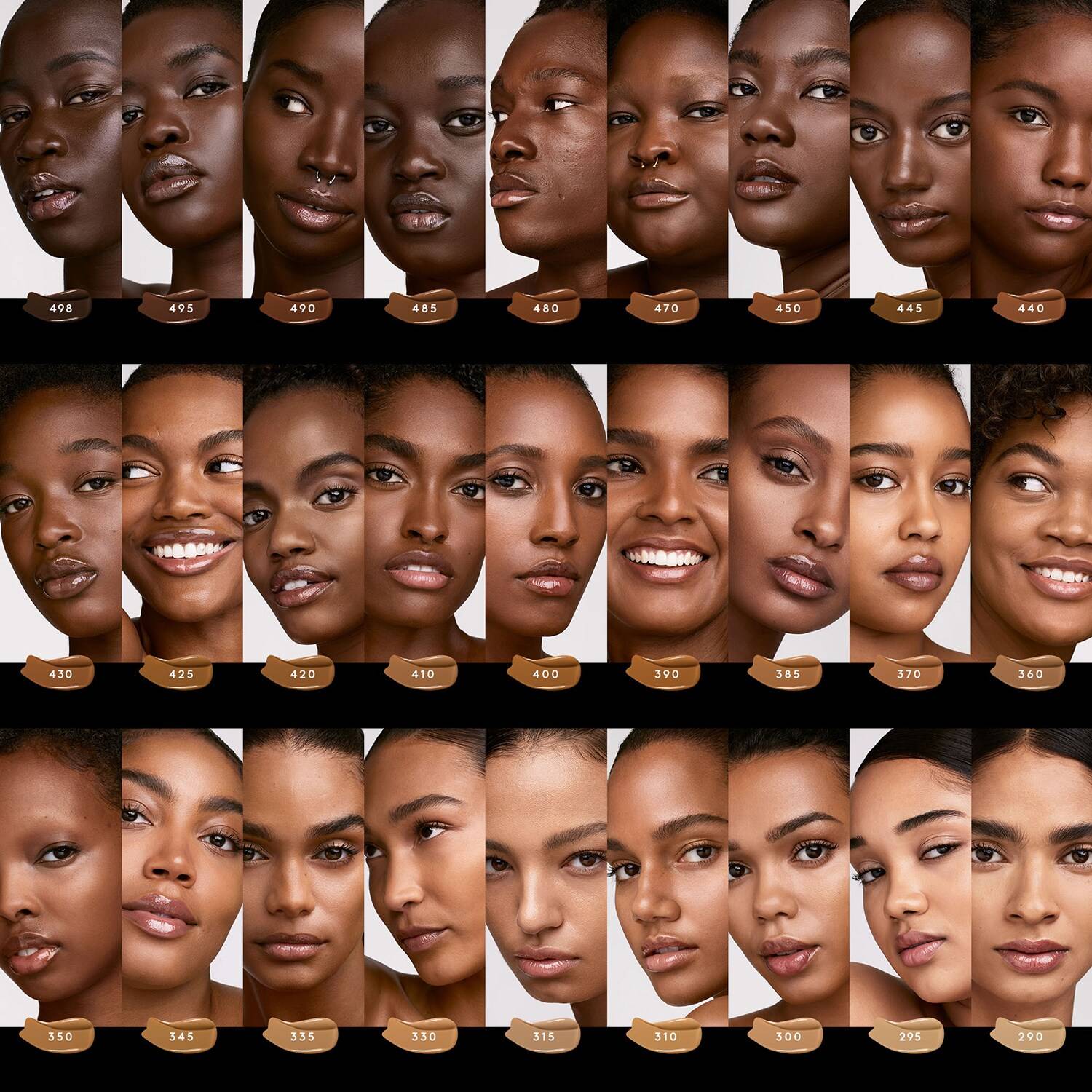 Fenty Foundation Shades Chart FENTY BEAUTY SOFT'LIT NATURALLY
