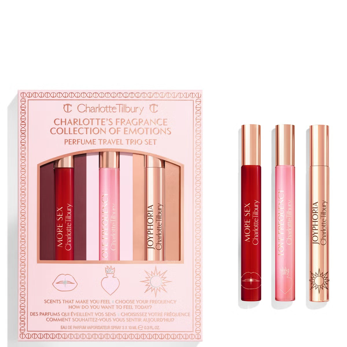 CHARLOTTE TILBURY | COLLECTION OF EMOTIONS PERFUME TRAVEL TRIO SET