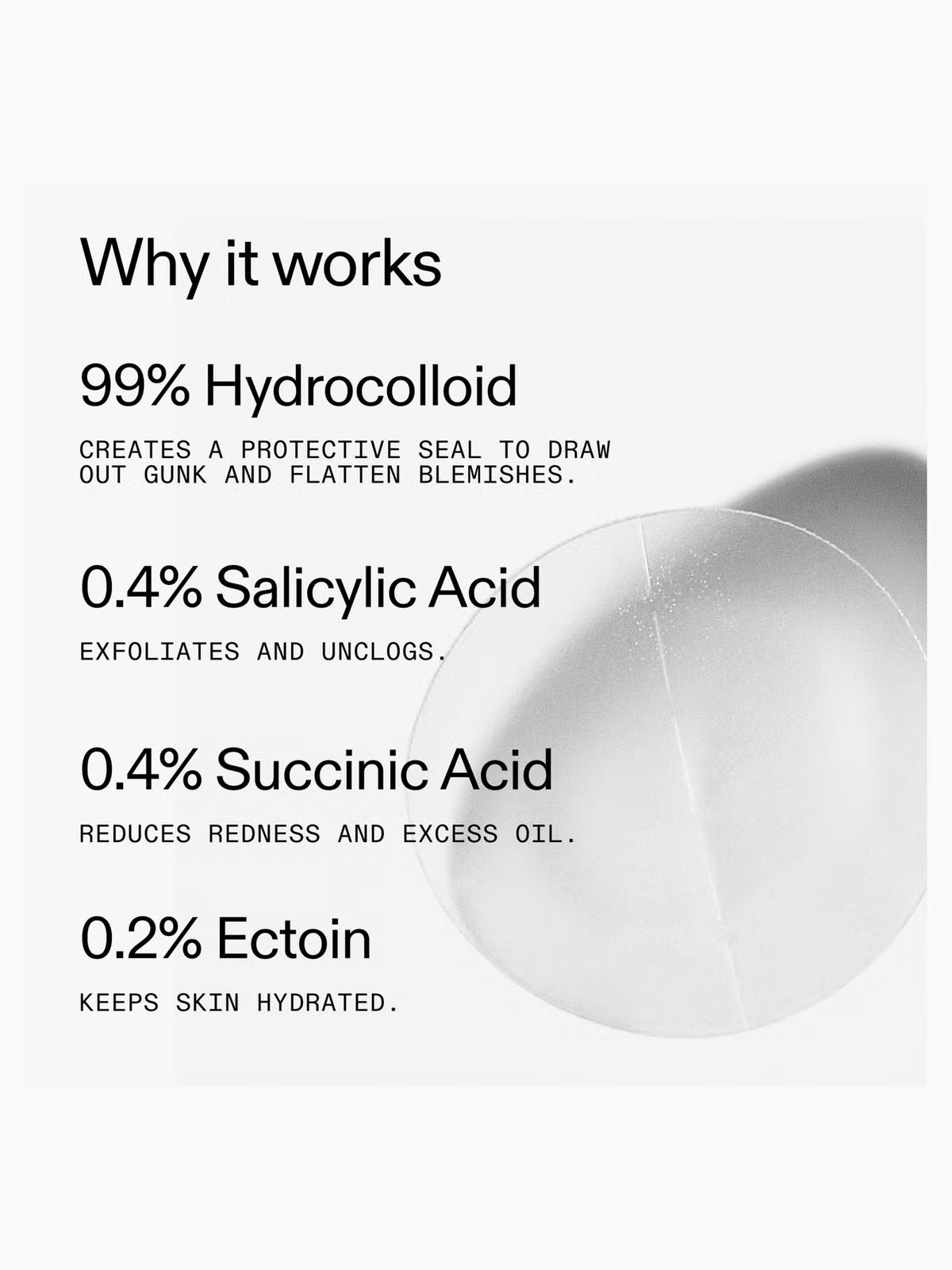 THE INKEY LIST | HYDROCOLLOID INVISIBLE PIMPLE PATCHES (22 PATCHES)