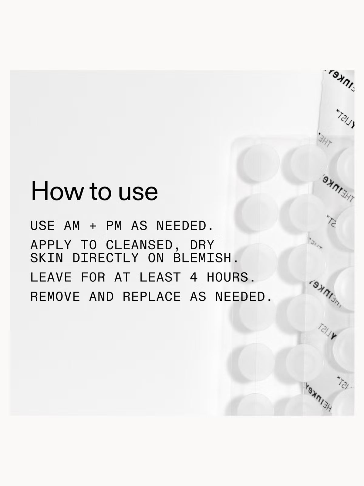 THE INKEY LIST | HYDROCOLLOID INVISIBLE PIMPLE PATCHES (22 PATCHES)