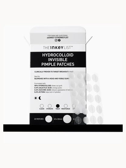 THE INKEY LIST | HYDROCOLLOID INVISIBLE PIMPLE PATCHES (22 PATCHES)