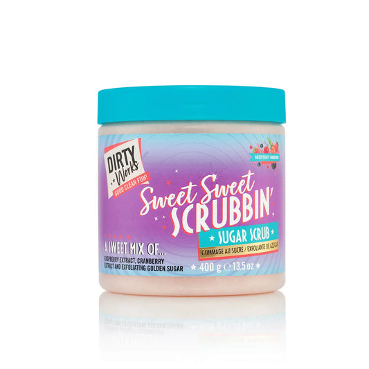 DIRTY WORKS | SWEET SWEET SCRUBBIN’ SUGAR SCRUB, COCONUT AND BERRY BODY EXFOLIATING BODY SCRUB