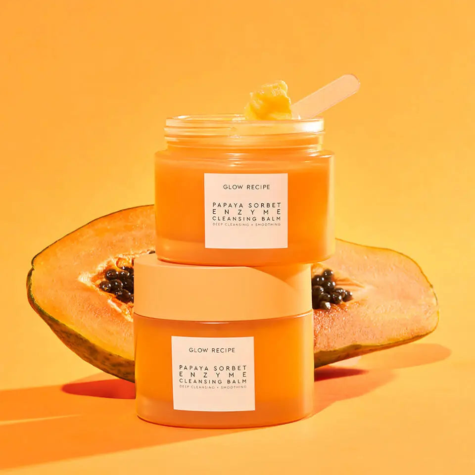 GLOW RECIPE | PAPAYA SORBET ENZYME CLEANSING BALM