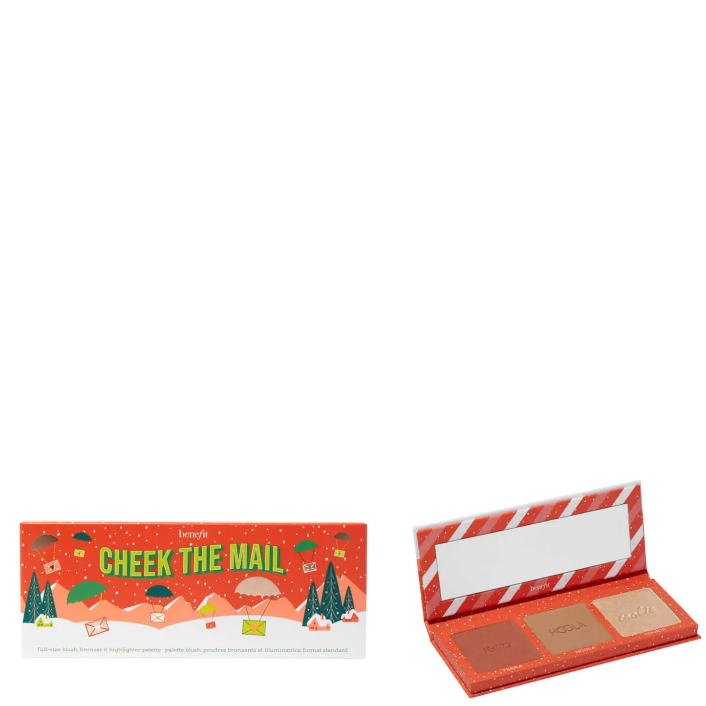 BENEFIT | CHEEK THE MAIL BLUSHER, BRONZER AND HIGHLIGTER CHEEL PALETTE