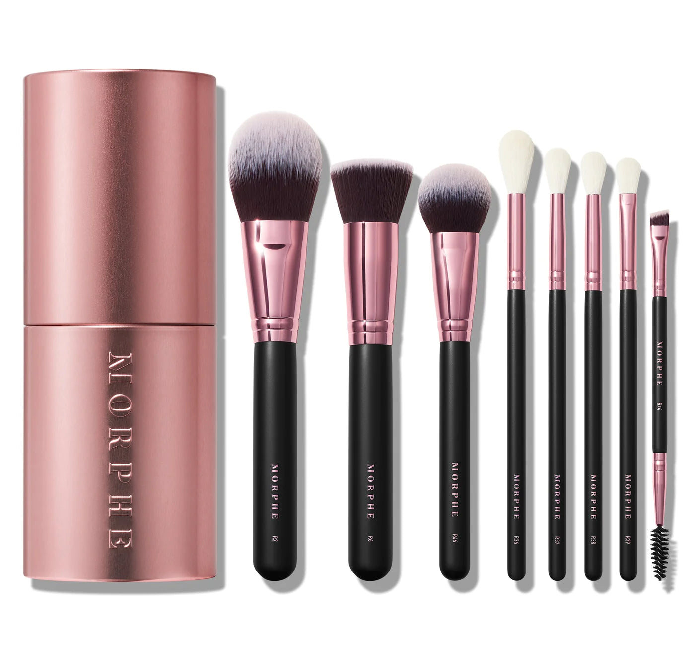 MORPHE | FLASH OF ROSE 8-PIECE ROSE GOLD BRUSH SET